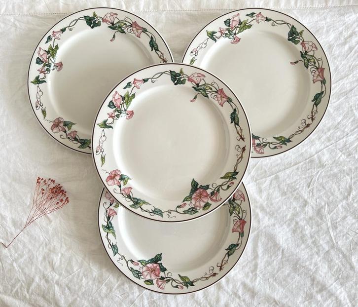 Lot de 4 assiettes plates Villeroy & Boch Palermo, Antiek en Kunst, Antiek | Keramiek en Aardewerk, Ophalen of Verzenden
