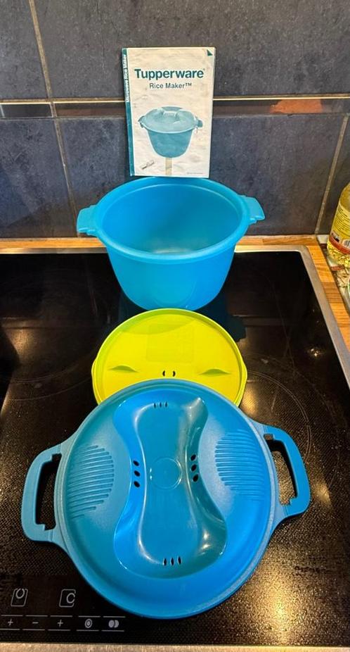Tupperware rijstkoker met graan, Huis en Inrichting, Keuken | Tupperware, Nieuw, Blauw, Ophalen of Verzenden