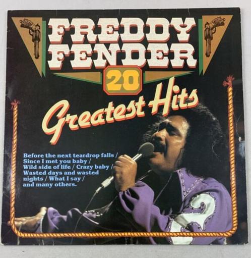 Vinyle LP Freddy Fender 20 Greatest Hits Black Tulip BT55501, CD & DVD, Vinyles | Pop, Utilisé, Enlèvement ou Envoi