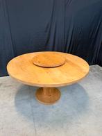 Ronde massief eiken eet tafel 130cm (+bijhorende stoelen), Huis en Inrichting, Ophalen, Gebruikt, Vier personen, Eikenhout