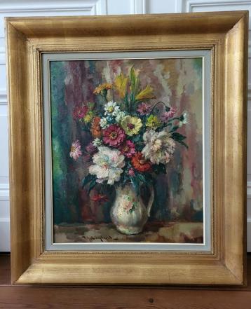 Vaas met bloemen Achiel Lombaert beschikbaar voor biedingen
