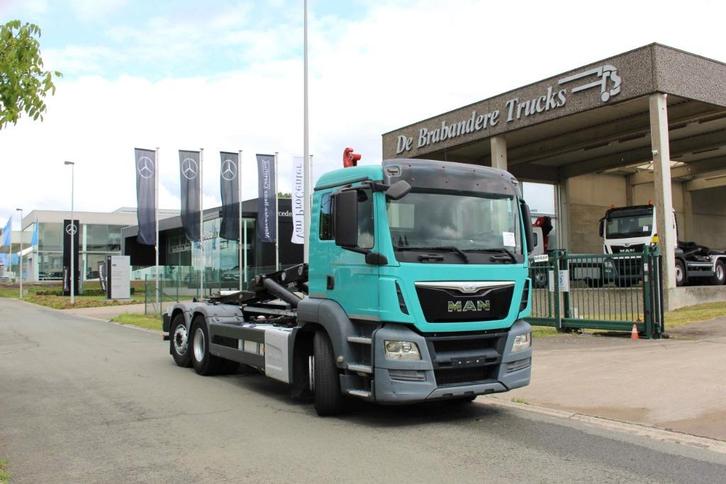 MAN TGS 26.440 6X2/4 containerwagen - 2015 - 393.800 km, Auto's, Vrachtwagens, Bedrijf, Te koop, Radio, Trekhaak, MAN, Diesel