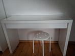 Ikea toilettafel Malm + spiegel + kruk ikea, Huis en Inrichting, 100 tot 150 cm, Modern Ikea, Ophalen of Verzenden, Zo goed als nieuw