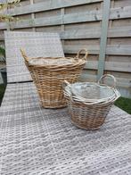 Rieten plantenmand, Tuin en Terras, Ophalen, Gebruikt