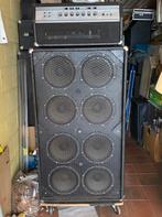 AMPEG BLUE LINE SET AMP/TOP MET 8X10 CAB. Vroege versie, Muziek en Instrumenten, Versterkers | Bas en Gitaar, Ophalen, Gebruikt
