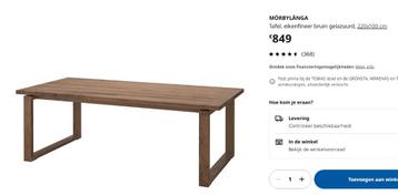 Ikea eettafel GEZOCHT beschikbaar voor biedingen