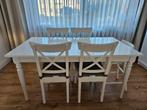 Eettafel Ikea met 4 stoelen, Huis en Inrichting, Tafels | Eettafels, Ophalen, Gebruikt