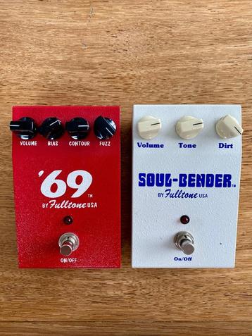 Fulltone '69 MK1 & Fulltone Soul-Bender MK1, Musique & Instruments, Enlèvement, Utilisé, Distortion, Overdrive ou Fuzz