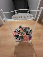 Decoratie welcome met zijden bloemen, Ophalen