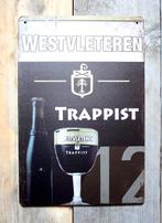 Westvleteren Trappist – metalen decoratie plaat., Verzamelen, Ophalen of Verzenden, Nieuw, Reclamebord