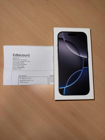 ✅ APPLE Iphone 16 Pro 128go Black !! NEW !! ✅ beschikbaar voor biedingen