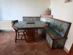 Canapé d'angle et table, Maison & Meubles, Enlèvement, Utilisé