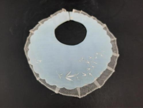 oud blauw rond babybavetje, jaren 20, Antiek en Kunst, Curiosa en Brocante, Ophalen of Verzenden