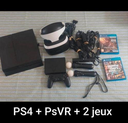 PS4+PS VR Compleet pakket en games, Games en Spelcomputers, Spelcomputers | Sony PlayStation 4, Zo goed als nieuw, Original, Met 3 controllers of meer