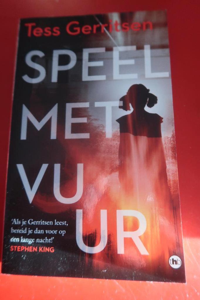 thriller boek speel met vuur Tess Gerritsen, Boeken, Thrillers, Zo goed als nieuw, België, Ophalen of Verzenden