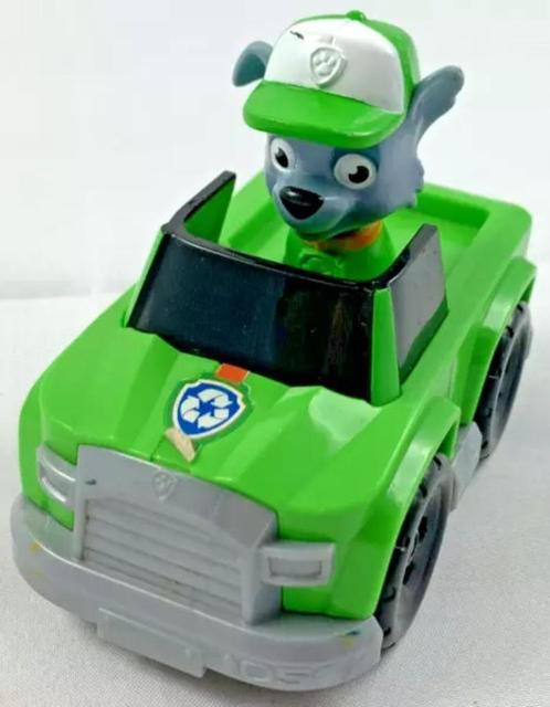 Paw Patrol Spin Master Rocky Rescue Racer Rocky's Roadster, Kinderen en Baby's, Speelgoed | Actiefiguren, Zo goed als nieuw, Verzenden