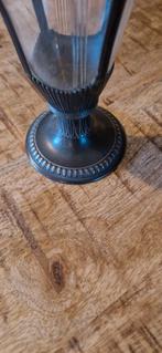 Art Nouveau vaas van geslepen glas en verzilverd tin uit de, Antiek en Kunst, Ophalen, Glas