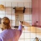 Ledr papier roll houder incl. 20m papier nieuw in doos, Ophalen, Nieuw