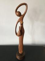 Houten beeldje vrouw met vaas, Ophalen of Verzenden, Zo goed als nieuw, Mens