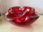 Murano asbak / kom - rood & transparante rand-lees info aub, Ophalen