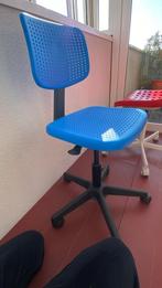 Chaise de bureau, Ophalen, Zo goed als nieuw, Blauw, Bureaustoel