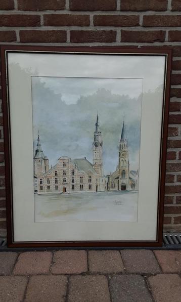 Sint-Truiden grote markt , jos Swerts , 1970 , zeer goed beschikbaar voor biedingen