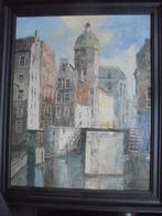 Louis Bron  1884 - 1959  Stadsgezicht Amsterdam, Antiek en Kunst, Verzenden