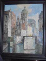 Louis Bron  1884 - 1959  Stadsgezicht Amsterdam, Antiek en Kunst, Verzenden