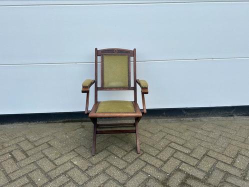 Eikenhouten Klapstoel, Antiek en Kunst, Antiek | Meubels | Stoelen en Sofa's, Ophalen of Verzenden