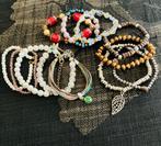 Lot/ verzameling van 12 mooie armbandjes, Ophalen of Verzenden, Gebruikt, Met bedels of kralen