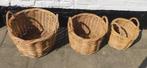panier gigogne - lot de 3 - 27x39 - 25x33 - 21x23 - osier, Ophalen, Gebruikt, Mand, Rond