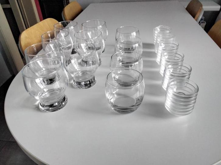 Lot de coupes fond épais et verrines en verre (au choix), Huis en Inrichting, Keuken | Servies, Zo goed als nieuw, Kom(men), Glas