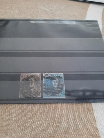 2 eerste postzegels van België- 1849 beschikbaar voor biedingen