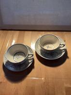2 koppen en 2 schoteltjes van Boch - model Copenhague, Ophalen