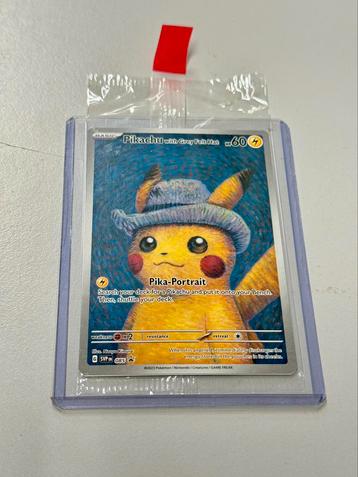Musée Pokémon Van Gogh Pikachu chapeau en feutre gris scellé