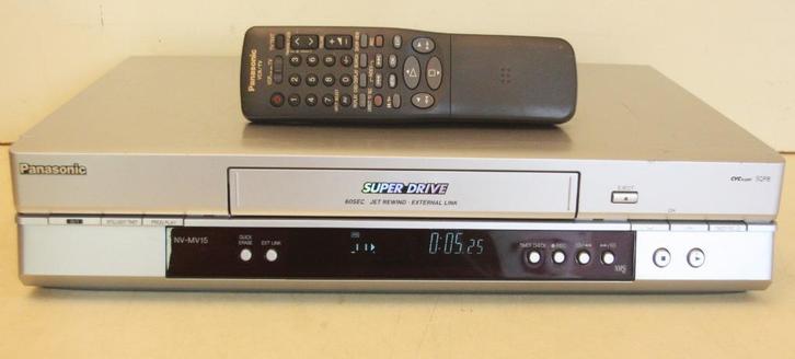 Panasonic NV-MV15 Videorecorder / Afstandsbediening / SQPB, Audio, Tv en Foto, Videospelers, Zo goed als nieuw, VHS-speler of -recorder