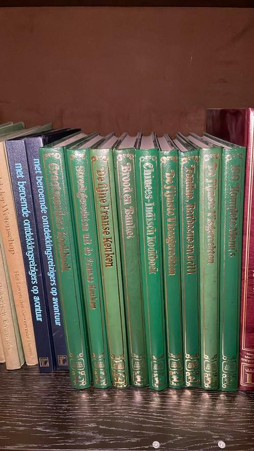 9 keuken boeken, groene kaft, koken zonder grenzen, Boeken, Encyclopedieën, Zo goed als nieuw, Ophalen