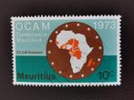 Maurice 1973 - Carte, Rencontre des chefs d'État africains, Timbres & Monnaies, Affranchi, Enlèvement ou Envoi, Autres pays