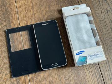 Samsung Galaxy S5 + originele cover (goede staat) beschikbaar voor biedingen