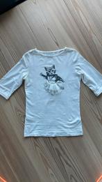 CKS t shirt wit met poes maat 152-156, Meisje, Cks, Ophalen of Verzenden, Zo goed als nieuw