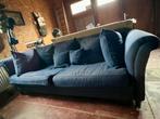 Canapé bleu foncé en bon état à donner, Maison & Meubles, Canapés | Salons, 200 à 250 cm, Banc droit, Enlèvement, Utilisé
