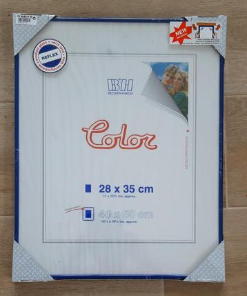 Cadre alu becker+Hach vitre 40 x 50 cm AVEC passe-partout 