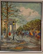Impressionistisch schilderij Laval "Arc de Triomphe", Antiek en Kunst, Ophalen of Verzenden