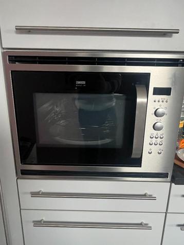 ZANUSSI ZMC40STX combi inbouw oven, Elektronische apparatuur, Gebruikt, Oven, Inbouw, Draaiplateau