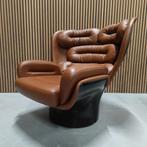 Longhi Elda chair - Fiberglass shell / Miami 42010 leather, Antiek en Kunst, Ophalen of Verzenden