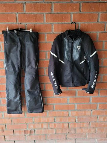 Zomer motorkleding zwart met verluchting en steun fluolijn beschikbaar voor biedingen