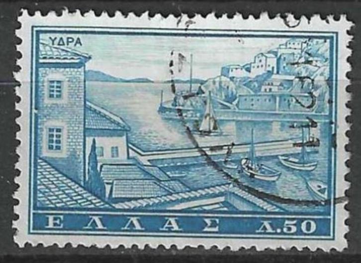 Griekenland 1961 - Yvert 728 - Toerisme - Hydra (ST), Postzegels en Munten, Postzegels | Europa | Overig, Gestempeld, Griekenland