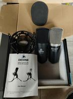 2x microphones à condensateur Devine et Newer, Ophalen of Verzenden, Zo goed als nieuw