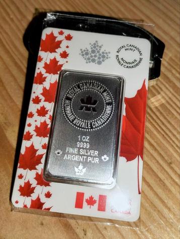 Zilverbaar 1 oz canada  beschikbaar voor biedingen