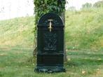 Fontaine sur pied, vert foncé, aluminium, robinet en laiton, Jardin & Terrasse, Pièces d'eau & Fontaines, Enlèvement ou Envoi